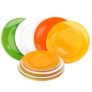 Vente en gros de vaisselle en mélamine plastique incassable et écologique pour restaurant, colorée, de 6/7/8/9/10 pouces, style moderne - Product Image 4