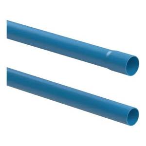 Tuyau en plastique PE bleu Aquarial, lot de 2, tube de drainage agricole durable avec compatibilité à la fusion bout à bout - Product Image 1