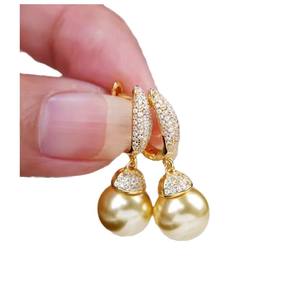 22426 DIY <b>Silver</b> Jewelry Set with S925 <b>Silver</b> Earnail Tray 10-15mm Round <b>Beads</b> Fashionable Ear Buckle Accessory - Product Image 4