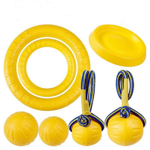 Jouets pour chiens en EVA légers et non toxiques, ensemble de jeux de rapport et de traction pour chiens, jouets à mâcher pour animaux de compagnie pour jouer dans la cour, la piscine, la plage, dans l'eau et sur terre - Product Image 4