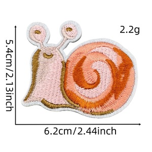 Giá Rẻ Giá Ưa Thích Màu Hồng Cổ Tích Nấm Bướm Ốc Hoa Thiết Kế Sắt Trên Thêu Cô Gái Quần Áo Các Bản Vá Lỗi - Product Image 3