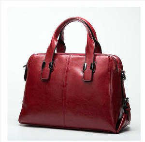 Bolso de cuero genuino a la moda y moderno, tipo cesta, de un solo hombro, bandolera, para mujer. - Product Image 1