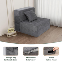 Sofá plegable de espuma personalizado OEM/ODM al por mayor de fábrica TenderPlayful, sofá comprimido para sala de estar
