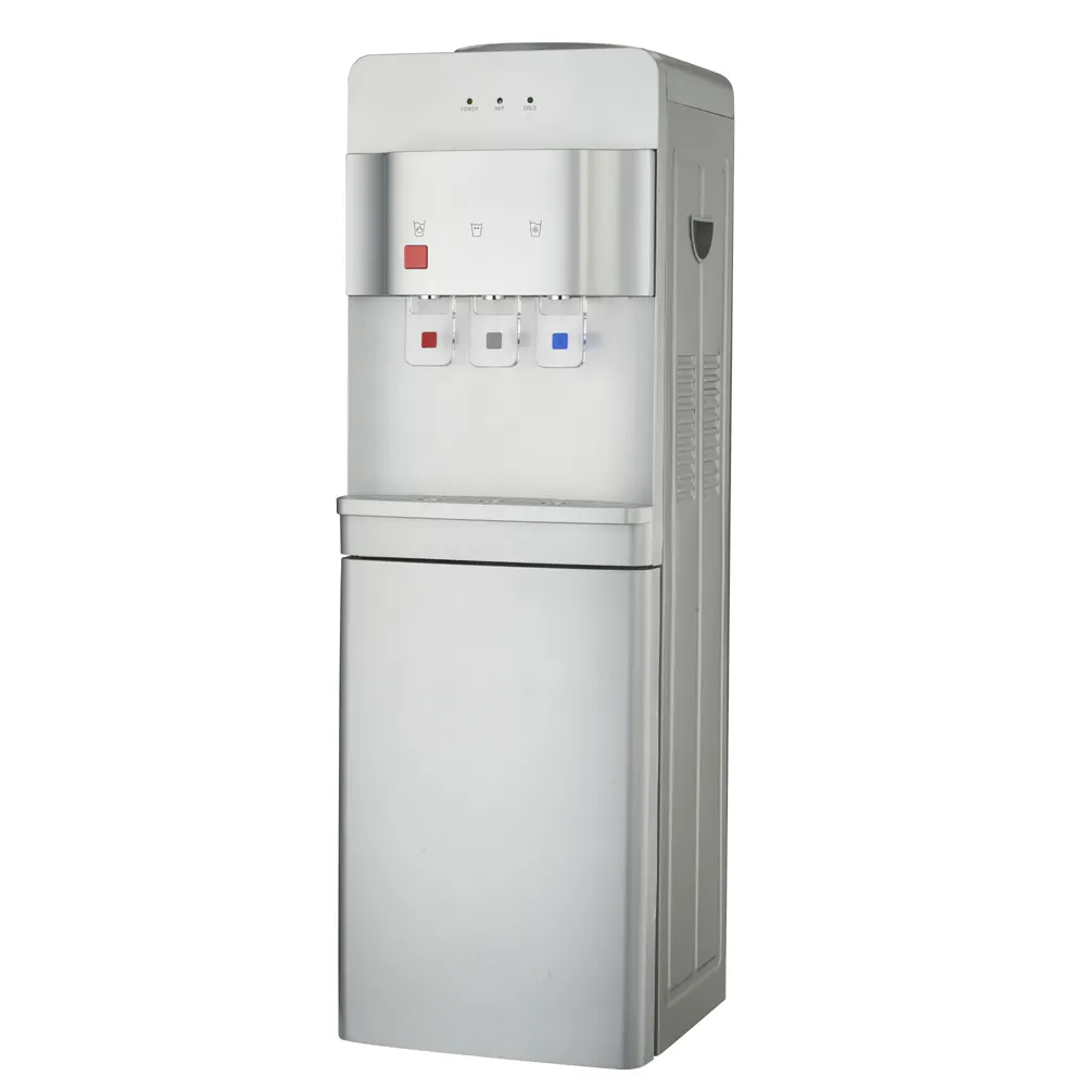 NUEVO diseño Compresor Refrigeración Dispensador de agua estancada Agua fría y caliente con gabinetes de refrigerador para uso doméstico