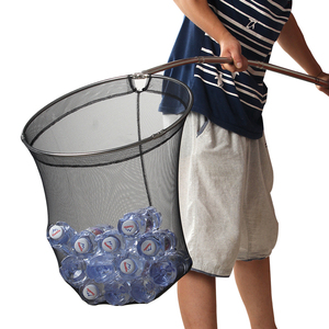Palmer 2.1m thép không gỉ câu cá hạ cánh <span class=keywords><strong>Net</strong></span> lớn gấp cao su lưới đánh cá với mở rộng không trượt cực xử lý - Product Image 1