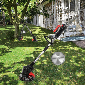 Débroussailleuse sans fil 21V sur roues, coupe-herbe électrique portatif avec batterie et lames multiples pour jardin - Product Image 3