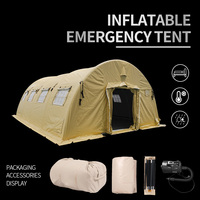 Abri d'urgence gonflable portable quatre saisons à ouverture rapide et automatique pour l'hiver, idéal pour les situations de catastrophe et l'isolation temporaire des réfugiés