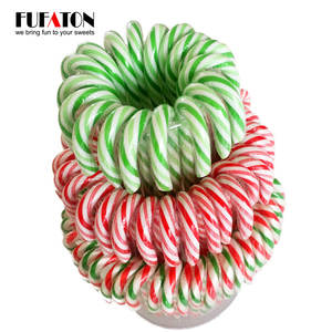 Canne en bonbon gélifié décorée à la main avec des bonbons gélifiés pour Noël - Product Image 3