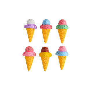 Conos de Helado en Miniatura 3D, Resina Plástica, Arte Coleccionable, Decoración - Product Image 1