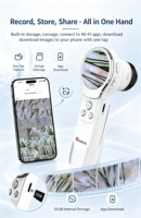 Analyseur de cuir chevelu et de follicules pileux portable R |   Analyseur de peau du cuir chevelu portable sans fil WIFI | Analyseur de cheveux pour usage domestique, scanner facial