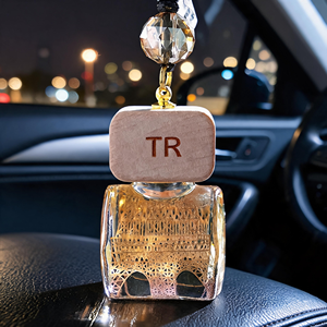 Premium Tribal Art <b>Car</b> Hanging <b>Diffuser</b> For Luxury Travel Night Natural Essential Oil Infused Gift Box Set Glass <b>Bottle</b> Box Set - Product Image 1