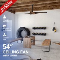 Ventilador de Techo Inteligente 1stshine de 54 Pulgadas con Luz, Motor Silencioso, Modo Verano/Invierno, Control por Voz y Asistente, Compatible con TUYA Wifi