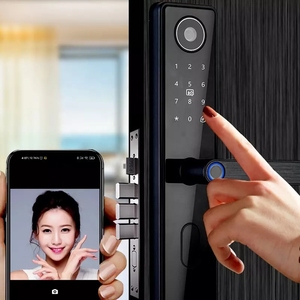 OEM/ODM 스마트 잠금 Tuya 카메라 도어 벨 지문 스마트 하우스 도어 잠금 카메라 Tuya 와이파이 비디오 인터콤 스마트 잠금 - Product Image 2