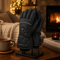 Gants chauffants rechargeables en graphène, gants chauffants électriques à température réglable sur 3 niveaux pour la maison, le bureau et la voiture
