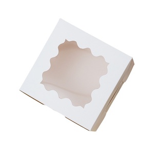 Caja para pasteles Spot Western Point, duradera, para hornear, con ventana, apta para alimentos, <span class=keywords><strong>de</strong></span> cartón blanco, personalizable, <span class=keywords><strong>de</strong></span> varias formas - Product Image 5