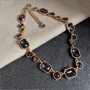 Collana con Ciondolo Geometrico Multicolore in Strass Stile Retrò Classico per Bambini Future Angel, Placcata in Oro 18K, Idea Regalo - Product Image 5