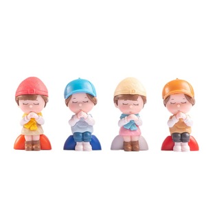 Miniature Cartoon Figurines D1514 Plastic <b>Dolls</b> For Desktop And Car Decor - Product Image 5