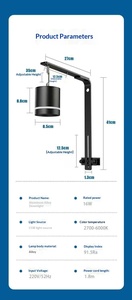 Lumière LED pour <span class=keywords><strong>aquarium</strong></span>, dimmable, avec télécommande, pour aquariums de 30 à 120 cm - Product Image 6