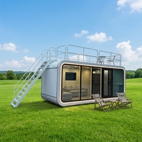 Maison conteneur d'habitation mobile personnalisée de 40 pieds et 2 pieds Maison modulaire futuriste intelligente à capsule spatiale 2 3 4 5 Bedroom