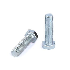 Tornillo Hexagonal Galvanizado M6-M24 Directo de Fábrica, Grado 8.8, 50mm, DIN 933, Acero al Carbono GB30, Tornillo Extendido con Cabeza Hexagonal - Product Image 4