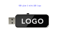Cadeau d'entreprise Clé USB LED 8/16/32 Go Gadgets à bouton-poussoir Clé USB LED Clé USB