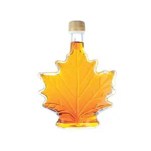 Botol Kaca Sirup Maple Kanada, 50Ml 100Ml 250Ml dengan Tutup Sekrup