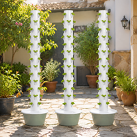 Tour de jardinage verticale à 13 niveaux, système hydroponique, arrosage automatique pour la culture de légumes en intérieur et en extérieur