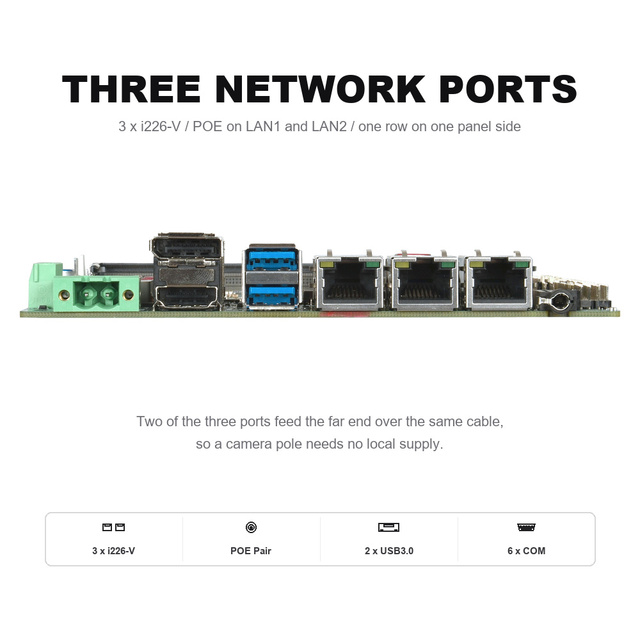 3.5 Inch Industrial Motherboard N97 N100 N305 N150 3 LAN POE 6 COM RS232 422 485 DP 1.4 HD 2.1 LVDS EDP DDR5 DC 9-36V 146x102 mm