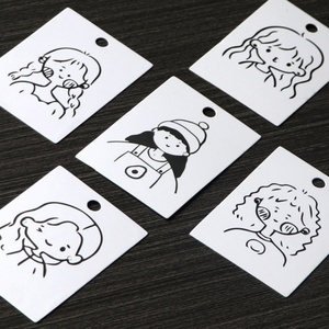 Wholesale 100 Pieces Cute Simple Little Girl <b>Earring</b> Jewelry Packaging & Display Cards 5x7cm Digital Printing Custom Brand DIY - Product Image 4