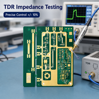 Fabricant de circuits imprimés haute fréquence personnalisés Rogers à 10 couches, carte RF 5G pour télécommunications, service d'assemblage PCBA pour test TDR et contrôle d'impédance