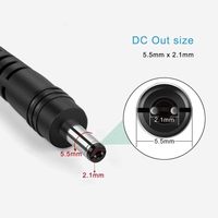 Adaptador de fuente de alimentación ESann AC 110V a DC12V 2A para tira de luz LED con conector de barril hembra de 5,5/2,1mm DC Marca: InShareplus