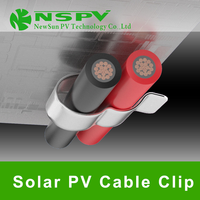 Clips de câble DC réglables NSPV en acier inoxydable 304 de 6 mm² 10AWG, accessoires solaires pour projets photovoltaïques