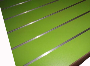 Linyi sản xuất rãnh MDF gỗ hiện đại E1 gỗ sợi Hội Đồng Quản Trị cho trong nhà slatwall Bảng điều chỉnh <span class=keywords><strong>PVC</strong></span> trong nhà tấm Tường đá trong nhà CN;SHN - Product Image 4