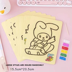 Juego de juguetes de dibujo de Arte de <span class=keywords><strong>arena</strong></span> con purpurina unisex Colores vibrantes para niños de 2 a 7 años - Product Image 5