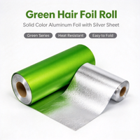 Foil Rambut Aluminium Embos Warna Cerah Laris Manis untuk Highlight Rambut Profesional Salon