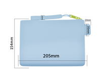 Trousse de Maquillage en Silicone Pliable Multifonctionnelle, Design Moderne, Sans BPA, Écologique, Portable, Grande Capacité, Idéale pour les Voyages et l'Extérieur - Vente Flash
