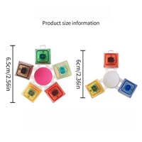 Jouet Fidget Spinner Lumineux à LED, Anti-Stress Rotatif, Clavier Transparent à 3-5 Touches, Clics de Clavier Mécaniques Transparents