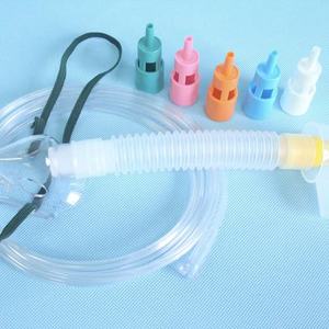 หน้ากากเวนทูรีแบบใช้แล้วทิ้งเกรดทางการแพทย์ PVC พร้อมตัวลดแรงดัน 6 ระดับ สีใส/เขียว ลดราคาพิเศษ - Product Image 3