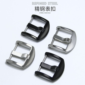 Cierre Pulido de Acero Inoxidable, Hebilla de Metal Sólido para <span class=keywords><strong>Panera</strong></span> 20 22mm para Correa de Reloj de Goma, Hebilla de Pin de Tornillo Mate, Botón de Reloj - Product Image 6