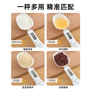 Electronic <b>Spoon</b> Scale Digital 0.5 Kg Weight <b>Measuring</b> For Kitchen Baking And Pet Food With Button Battery ABS Material - Product Image 5