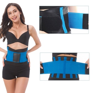Entrenador de cintura de neopreno para mujer, moldeador de cuerpo deportivo con nailon, tamaño <span class=keywords><strong>XXL</strong></span>, faja protectora para quemar grasa y perder peso, faja posparto - Product Image 4