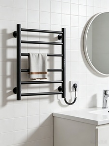 Sèche-serviettes électrique minimaliste à 6 barres, <span class=keywords><strong>radiateur</strong></span> chauffant intelligent pour serviettes, idéal pour la décoration <span class=keywords><strong>de</strong></span> <span class=keywords><strong>salle</strong></span> <span class=keywords><strong>de</strong></span> <span class=keywords><strong>bain</strong></span> <span class=keywords><strong>de</strong></span> luxe - Product Image 2