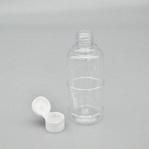 Clear Plastic <b>Bottle</b> 120ml <b>Flip</b> <b>Top</b> Cap Cylinder Shape For Personal Care Cosmetic Packaging Serum Dispensing - Product Image 2