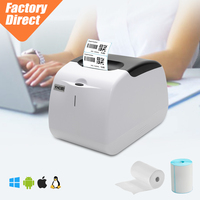Impresora de Etiquetas Térmicas OEM, Impresora de Recibos Térmica de 58 mm, Compatible con IOS, Android, Windows, Mac