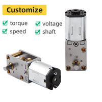 N20 Mini moteur DC Couple élevé et faible bruit 18*12 Réducteur à vis sans fin 90 degrés 1812 Angle droit Construction à aimant permanent