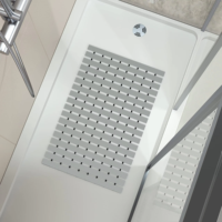 Tapis de bain sécurisé pour salle de bain, sauna, spa, utilisation intérieure/extérieure, antidérapant, massant, solide, écologique, protection pour la douche