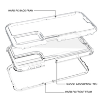 Coque de téléphone antichoc 360° pour iPhone 18 17 16 15 14 13 12 11, hybride 3-en-1 en PC rigide et TPU souple, protection arrière