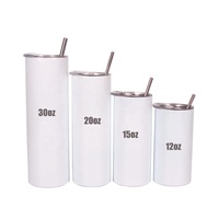 Gobelet moulant à Double paroi en acier inoxydable, isolé sous vide, avec pailles, 15 oz 2022, 12oz, 20oz, 32oz