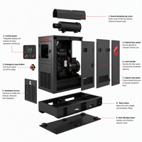 Groupe électrogène diesel silencieux CE EPA 80kVA 100kVA pour moteur Weichai, usage industriel, triphasé 400V 50Hz JW-WDG-4007, garantie 3 ans