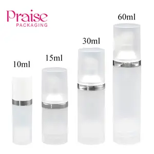 Doorschijnend 10 ml 15 ml 30 ml 60 ml Vacuüm lotion fles met pomp Cosmetische bottelen verpakking